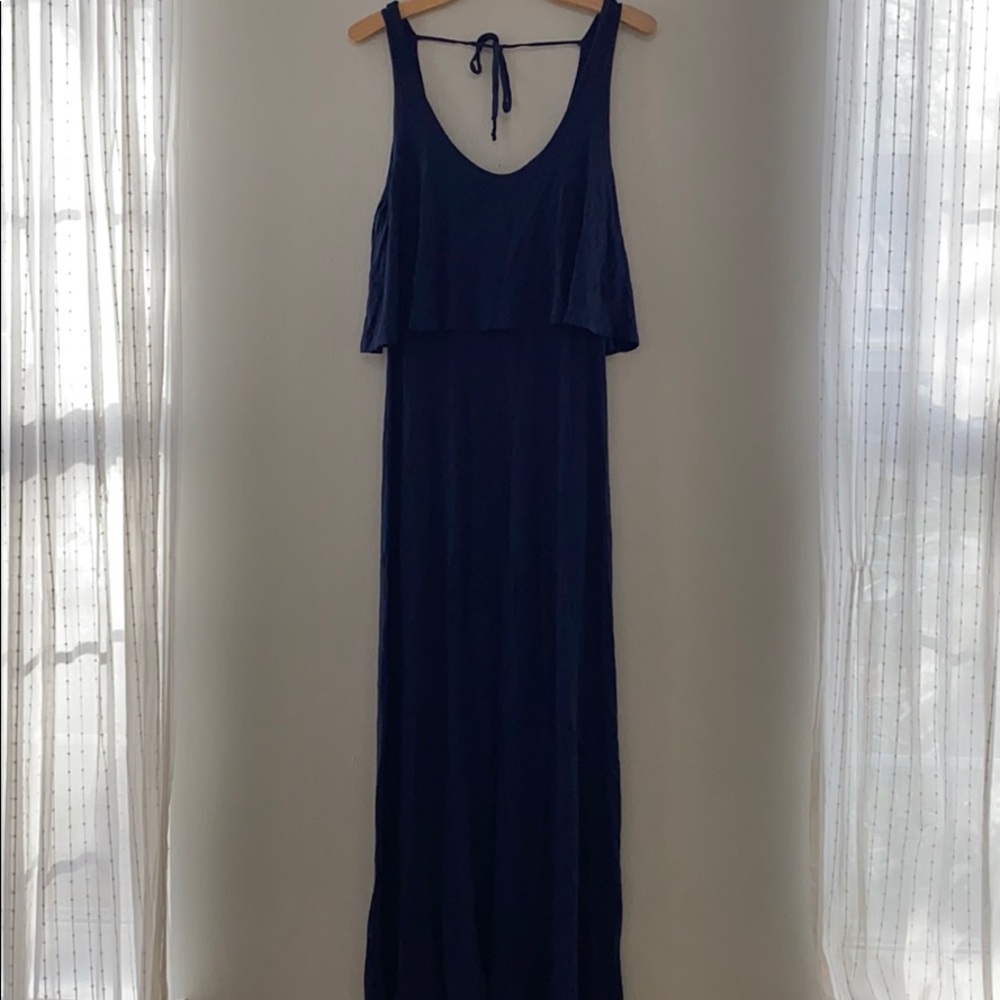 Navy blue maxi dress